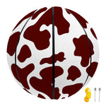Chocolate Brown And White Cow Print Basketball
