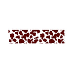 Chocolate Brown And White Cow Print Bed Runner