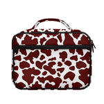 Chocolate Brown And White Cow Print Briefcase Bible Bag