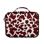 Chocolate Brown And White Cow Print Briefcase Bible Bag