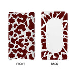 Chocolate Brown And White Cow Print Changing Pad Cover