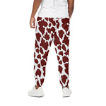 Chocolate Brown And White Cow Print Cotton Pants