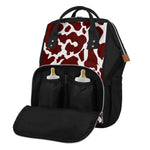 Chocolate Brown And White Cow Print Diaper Bag