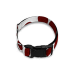 Chocolate Brown And White Cow Print Dog Collar