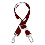 Chocolate Brown And White Cow Print Dog Seat Belt