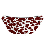 Chocolate Brown And White Cow Print Fanny Pack