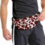 Chocolate Brown And White Cow Print Fanny Pack