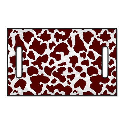 Chocolate Brown And White Cow Print Golf Cart Seat Cover