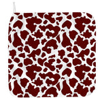 Chocolate Brown And White Cow Print Hand Towel