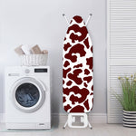 Chocolate Brown And White Cow Print Ironing Board Cover