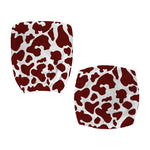 Chocolate Brown And White Cow Print Office Chair Cover