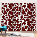 Chocolate Brown And White Cow Print Pencil Pleat Curtains