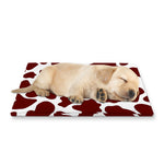 Chocolate Brown And White Cow Print Pet Cooling Mat Cover