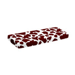Chocolate Brown And White Cow Print Piano Keyboard Cover