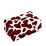 Chocolate Brown And White Cow Print Rectangle Tissue Box Cover