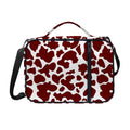 Chocolate Brown And White Cow Print Shoulder Strap Bible Bag