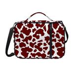 Chocolate Brown And White Cow Print Shoulder Strap Bible Bag