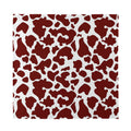 Chocolate Brown And White Cow Print Silk Bandana