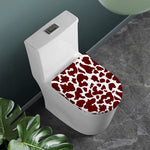 Chocolate Brown And White Cow Print Toilet Lid Cover