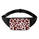 Chocolate Brown And White Cow Print Waist Bag