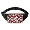 Chocolate Brown And White Cow Print Waist Bag