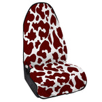 Chocolate Brown And White Cow Print Waterproof Car Seat Cover