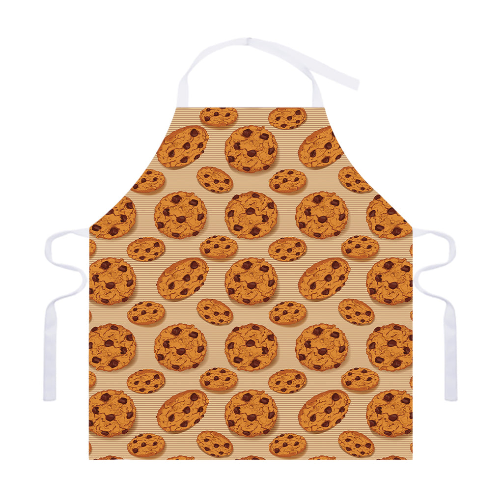 Chocolate Chip Cookie Pattern Print Adjustable Apron