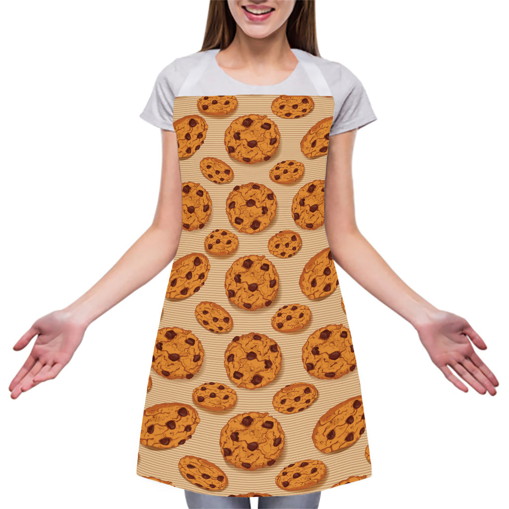 Chocolate Chip Cookie Pattern Print Adjustable Apron