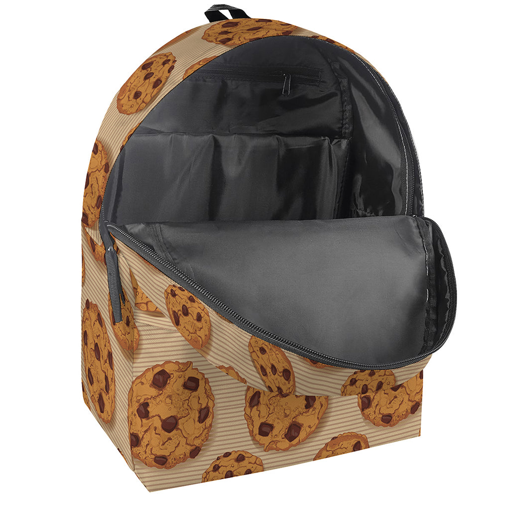 Chocolate Chip Cookie Pattern Print Backpack