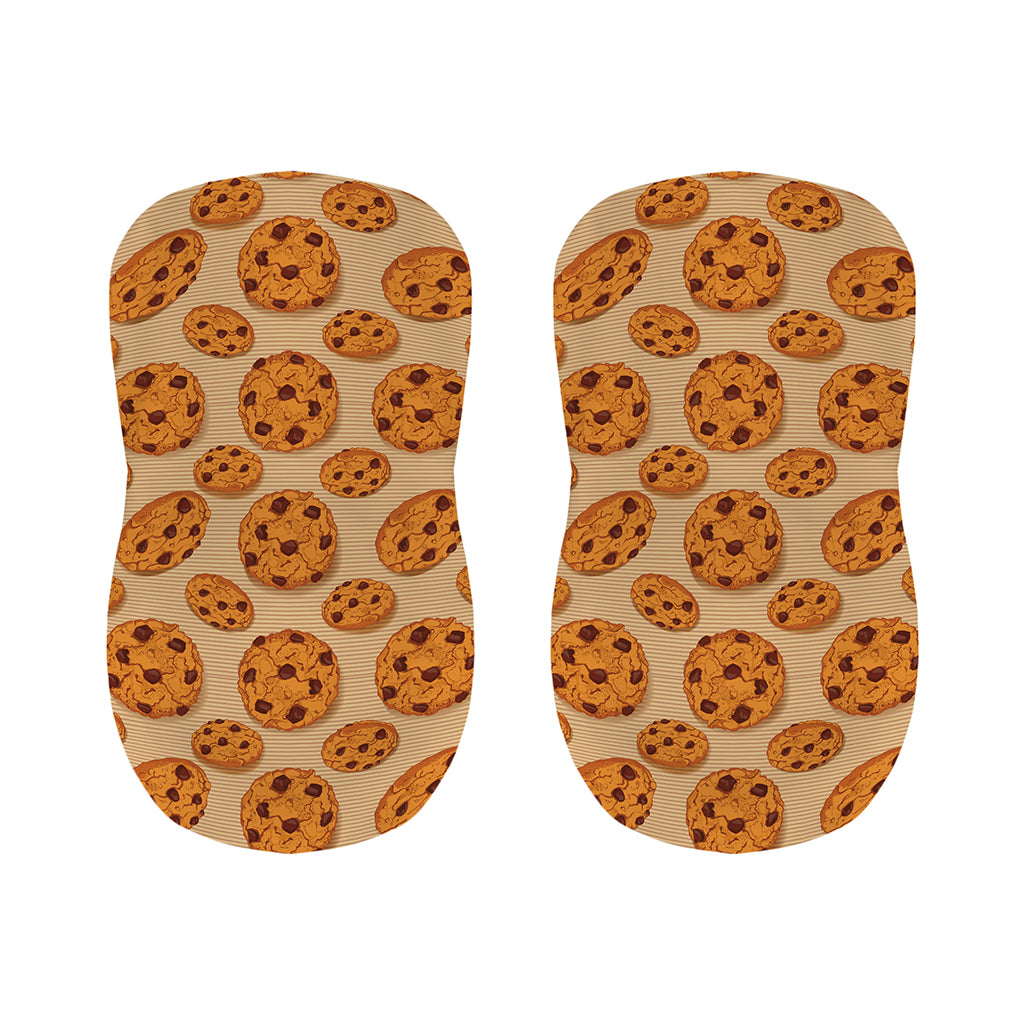 Chocolate Chip Cookie Pattern Print Bar Stool Covers
