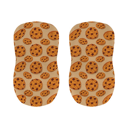 Chocolate Chip Cookie Pattern Print Bar Stool Covers
