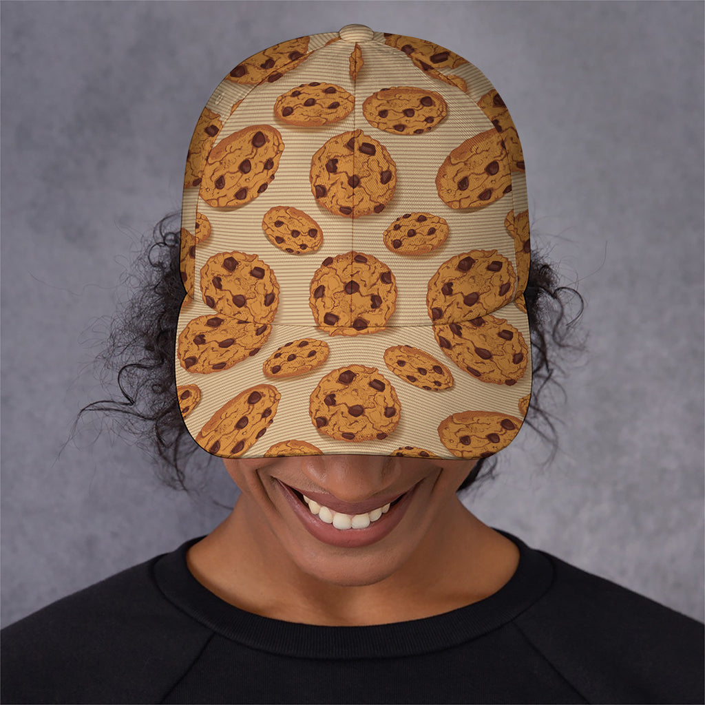Chocolate Chip Cookie Pattern Print Baseball Cap