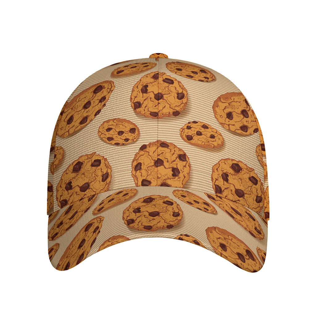 Chocolate Chip Cookie Pattern Print Baseball Cap