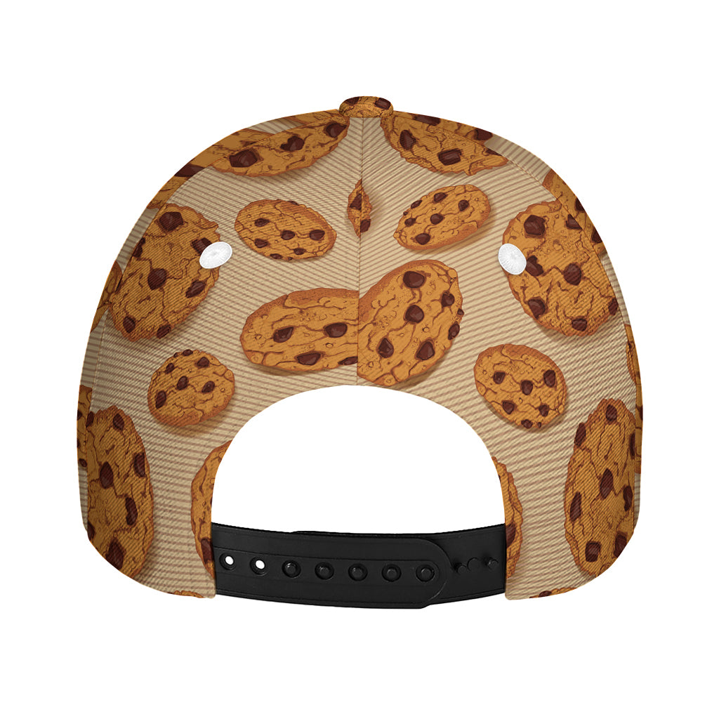 Chocolate Chip Cookie Pattern Print Baseball Cap