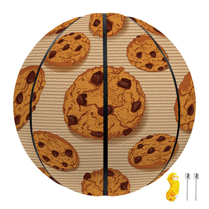 Chocolate Chip Cookie Pattern Print Basketball