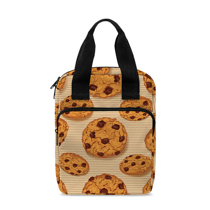 Chocolate Chip Cookie Pattern Print Bible Tote Bag