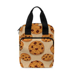 Chocolate Chip Cookie Pattern Print Bible Tote Bag