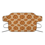 Chocolate Chip Cookie Pattern Print Car Windshield Snow Cover