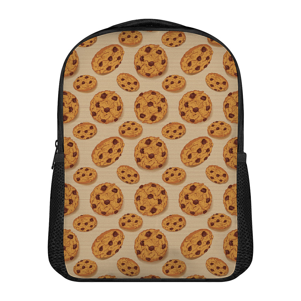 Chocolate Chip Cookie Pattern Print Casual Backpack