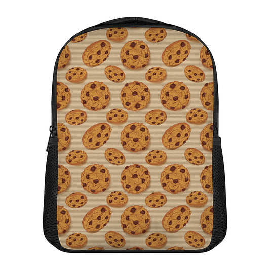 Chocolate Chip Cookie Pattern Print Casual Backpack