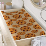 Chocolate Chip Cookie Pattern Print Changing Pad Cover