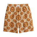 Chocolate Chip Cookie Pattern Print Cotton Shorts