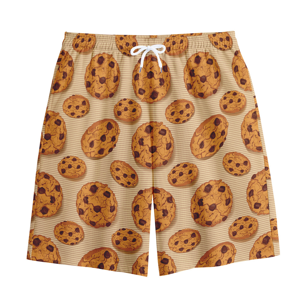 Chocolate Chip Cookie Pattern Print Cotton Shorts