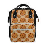 Chocolate Chip Cookie Pattern Print Diaper Bag