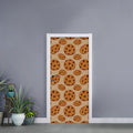 Chocolate Chip Cookie Pattern Print Door Sticker
