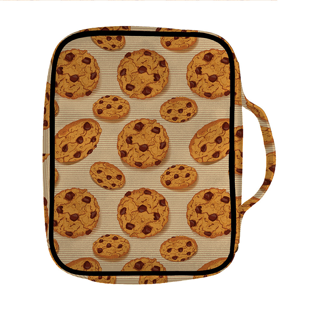 Chocolate Chip Cookie Pattern Print Front Pocket Bible Bag