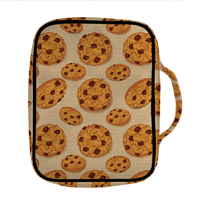 Chocolate Chip Cookie Pattern Print Front Pocket Bible Bag