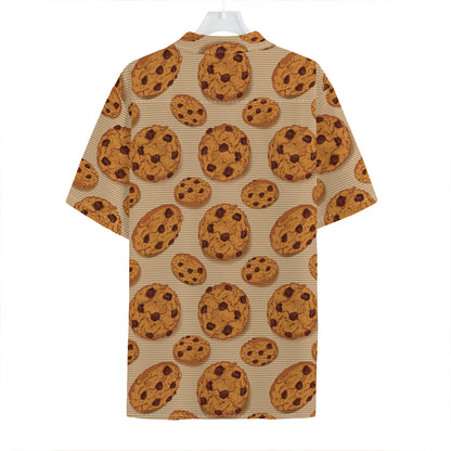 Chocolate Chip Cookie Pattern Print Hawaiian Shirt