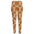 Chocolate Chip Cookie Pattern Print High-Waisted Pocket Leggings