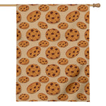 Chocolate Chip Cookie Pattern Print House Flag